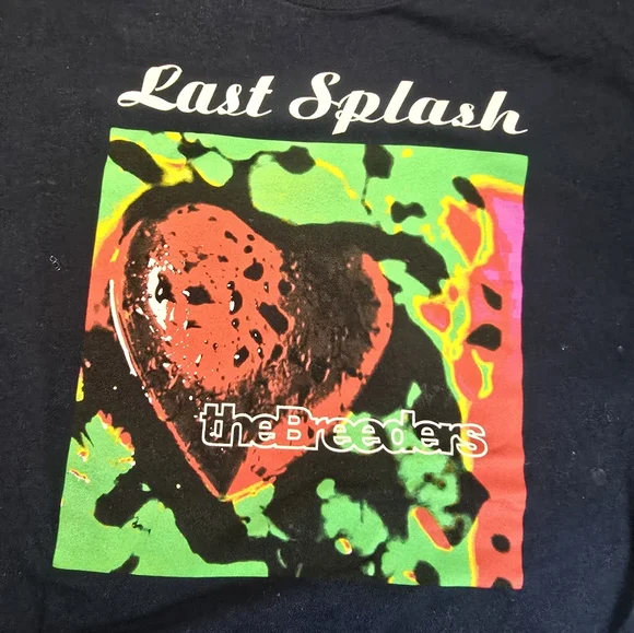 THE BREEDERS 1993 Last Splash Blue T- Shirt NWOT Size XL - Picture 4 of 6